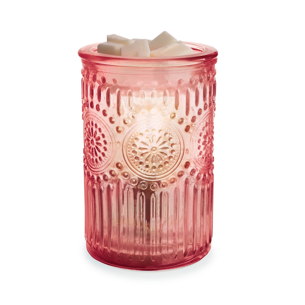 Vintage Pink Parisian Glass Fragrance Warmer